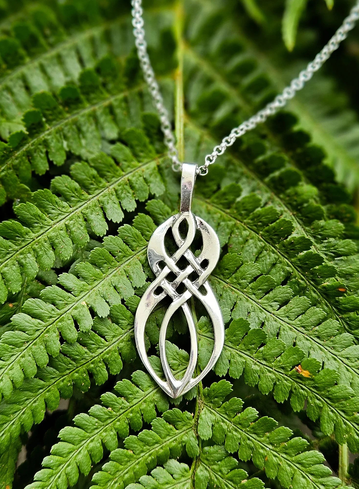 Keltische Harmonie Schmuck 925er Silber mit Ankerkette