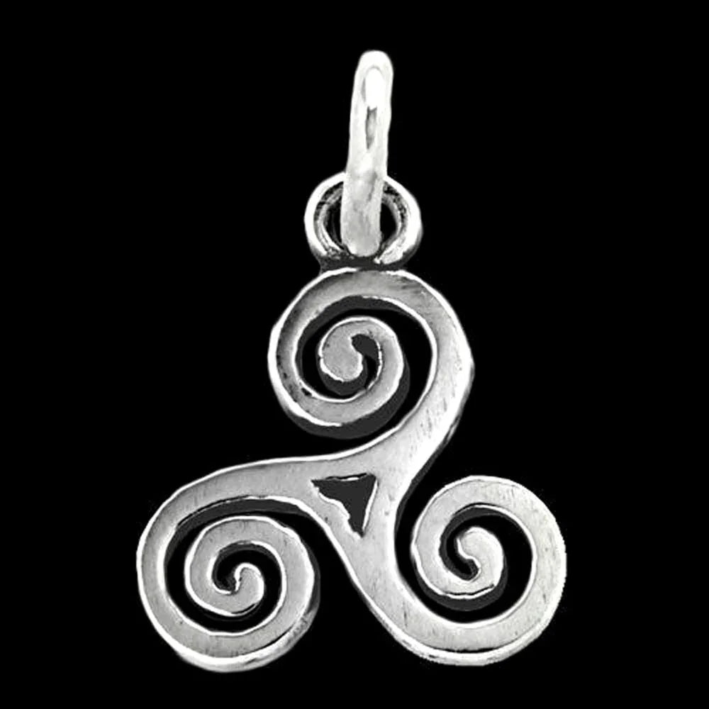 Celtic Triskel Schmuck Anhänger 925er Silber - Triskel - 19x13mm