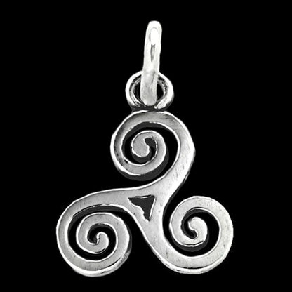 Celtic Triskel Schmuck Anhänger 925er Silber - Triskel - 19x13mm