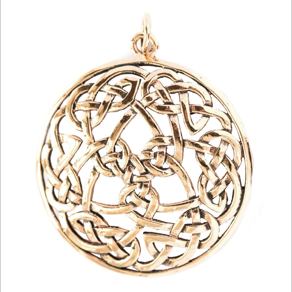 Keltische Verbundenheit Bronze Anhänger Schmuck - Keltische Knoten - 48x39mm