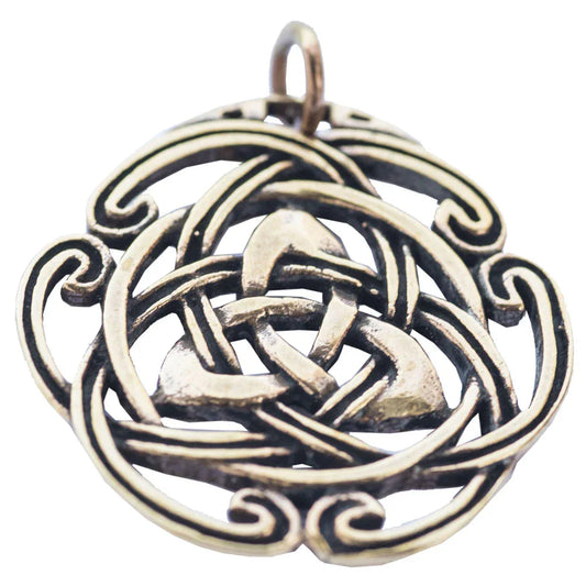 Taliesin massiv Bronze Schmuck Anhänger 36x37mm