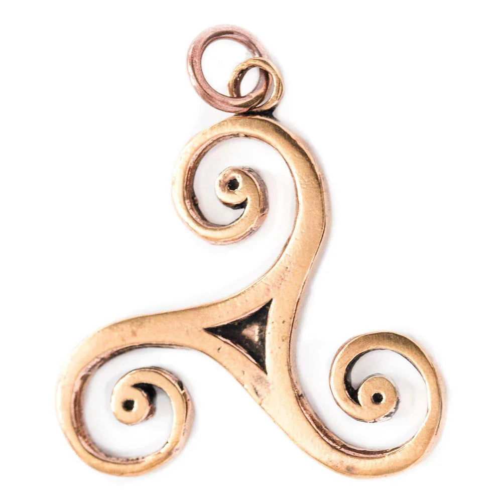 Schmuckanhänger Große Triskele Bronze Schmuck - Triskel - 40x34mm