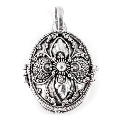 Medaillon Anhänger Schmuck 925er Silber 32x21mm Höhe inklusive Öse
