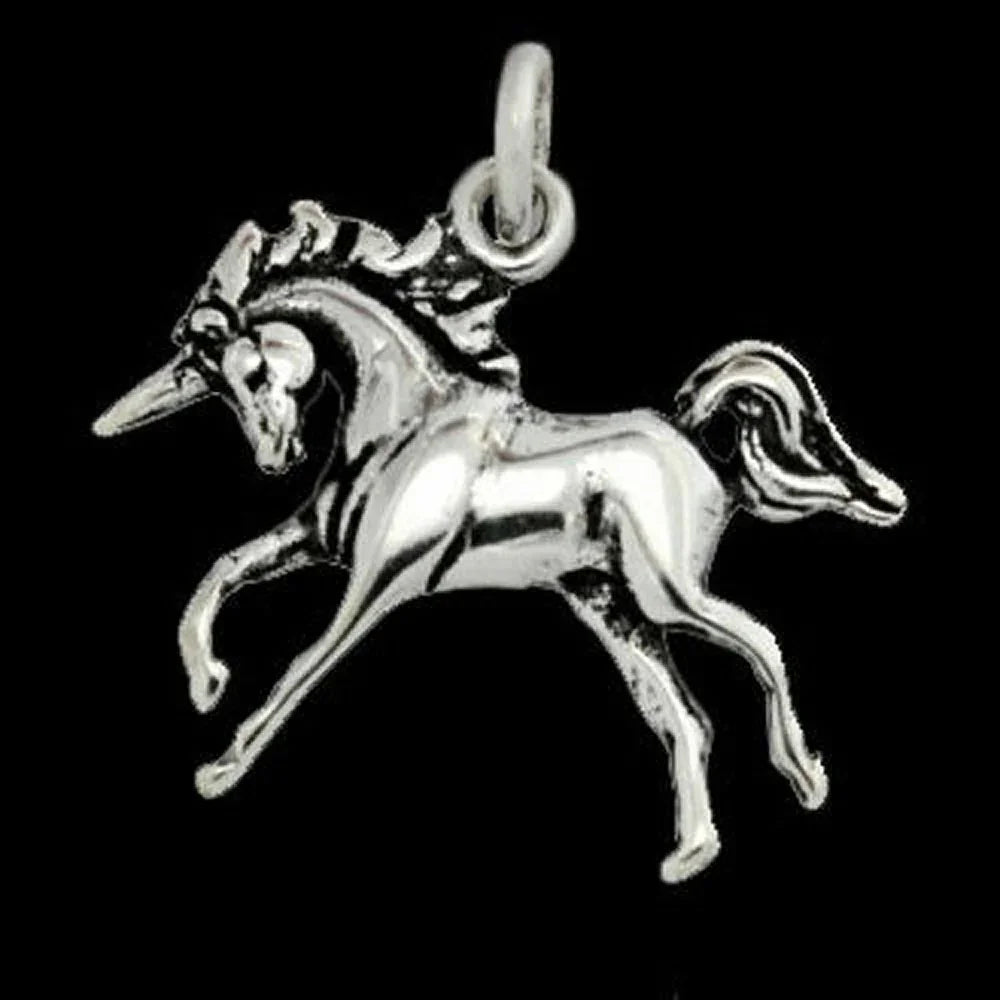 Einhorn Schmuck Anhänger 925er Silber - Einhorn - 27x27mm