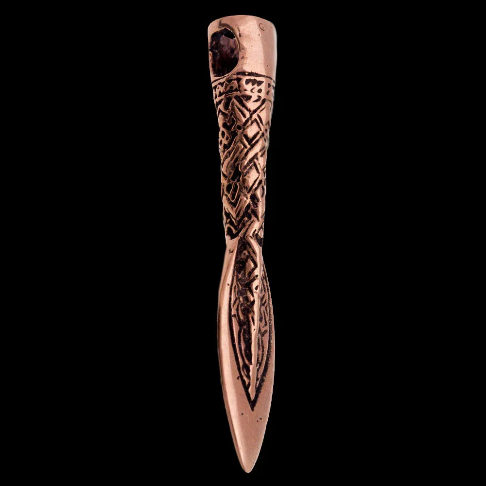Lanze Schmuck Anhänger Bronze 41x7mm