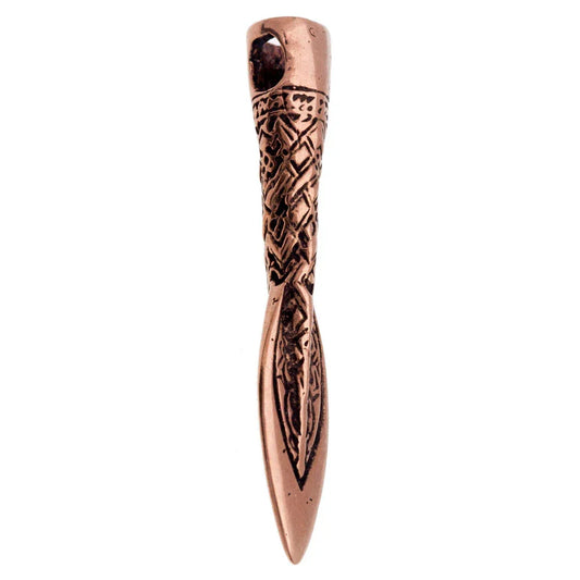 Lanze Schmuck Anhänger Bronze 41x7mm