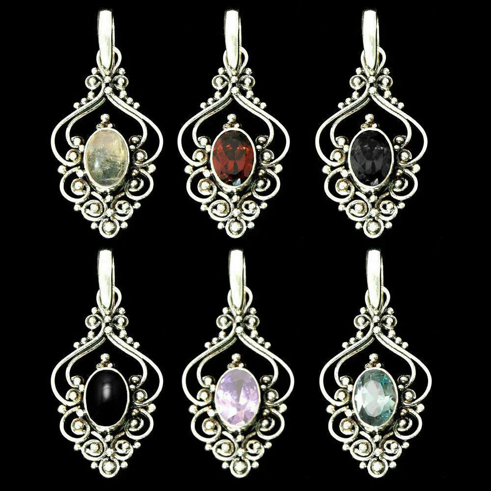 Schmuck Anhänger 925 Silber Serlingsilber versch Schmucksteine