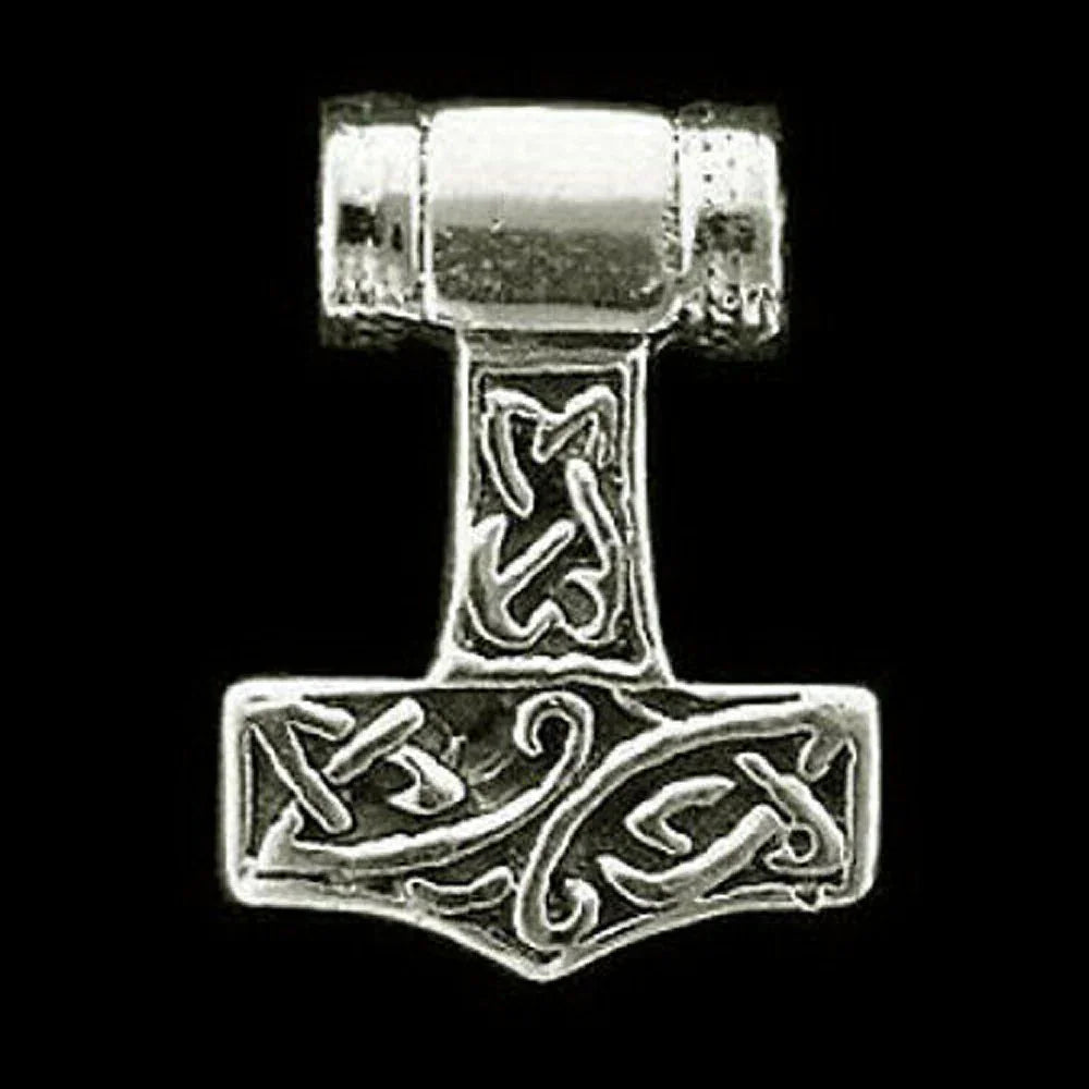 Thors Hammer sehr klein Schmuck Anhänger 925er Silber - Thorhammer - 13x17mm