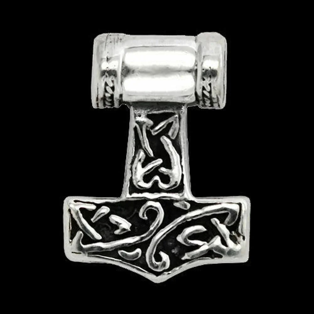 Thors Hammer sehr klein Schmuck Anhänger 925er Silber - Thorhammer - 13x17mm