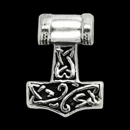 Thors Hammer sehr klein Schmuck Anhänger 925er Silber - Thorhammer - 13x17mm