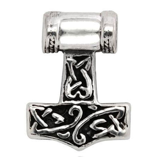 Thors Hammer sehr klein Schmuck Anhänger 925er Silber - Thorhammer - 13x17mm