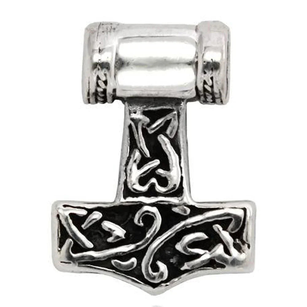 Thors Hammer sehr klein Schmuck Anhänger 925er Silber - Thorhammer - 13x17mm