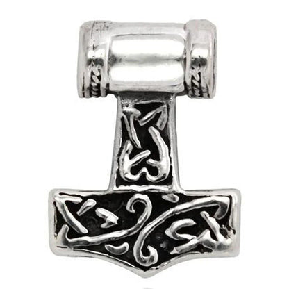 Thors Hammer sehr klein Schmuck Anhänger 925er Silber - Thorhammer - 13x17mm