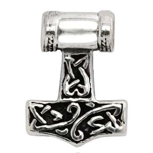 Thors Hammer sehr klein Schmuck Anhänger 925er Silber - Thorhammer - 13x17mm