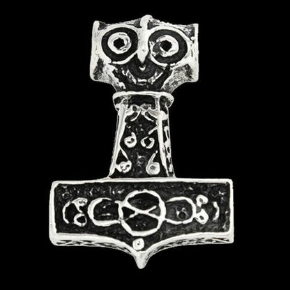 Thors Hammer Schmuck Anhänger 925er Silber - Thorhammer - 33x24mm