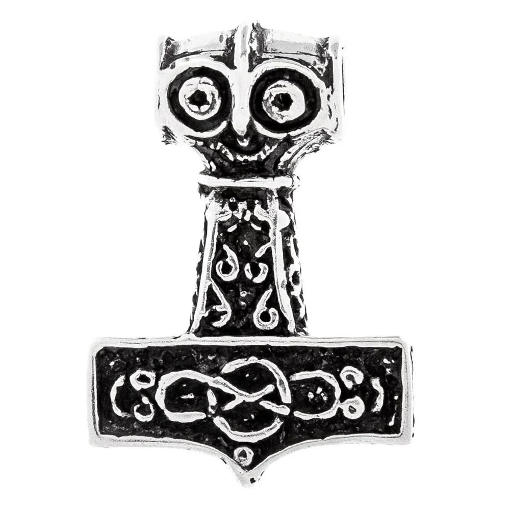 Thors Hammer Schmuck Anhänger 925er Silber - Thorhammer - 33x24mm