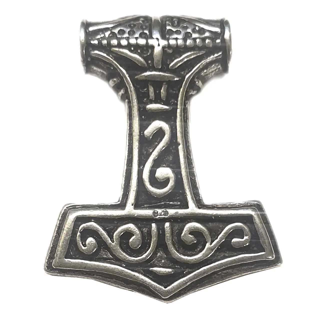 Thors Hammer beidseitig Schmuck Anhänger 925er Silber - Thorhammer - 34x27mm