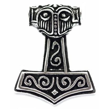 Thors Hammer beidseitig Schmuck Anhänger 925er Silber - Thorhammer - 34x27mm