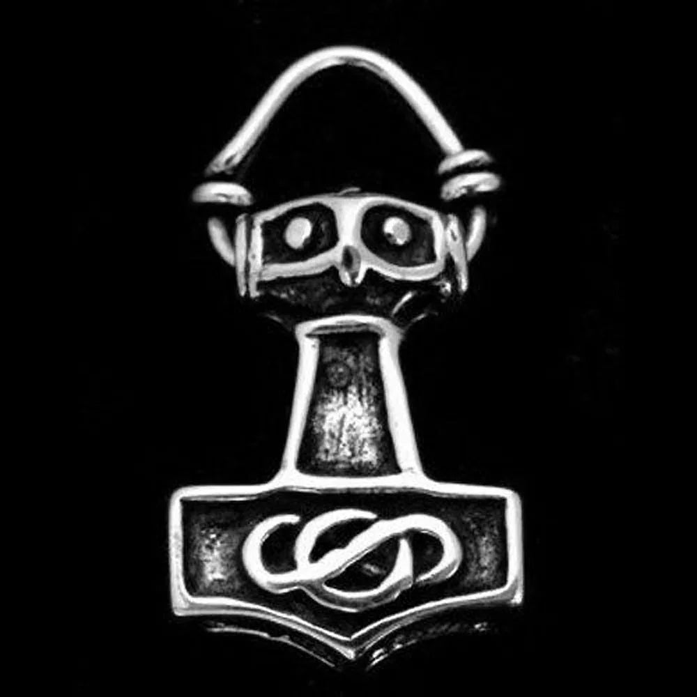 Thors Hammer beidseitig Schmuck Anhänger 925er Silber - Thorhammer -