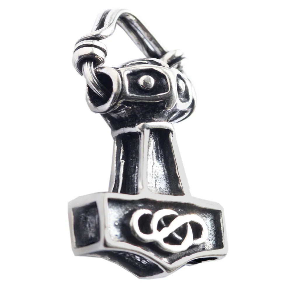 Thors Hammer beidseitig Schmuck Anhänger 925er Silber - Thorhammer -