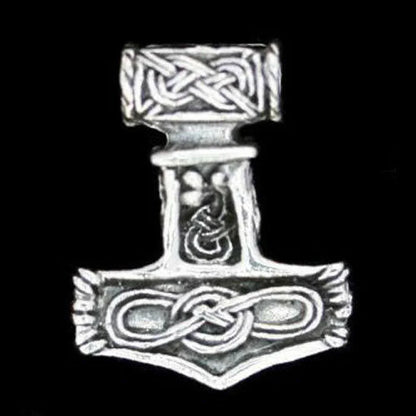 Thors Hammer Schmuck Anhänger 925er Silber - Thorhammer - 25x20mm