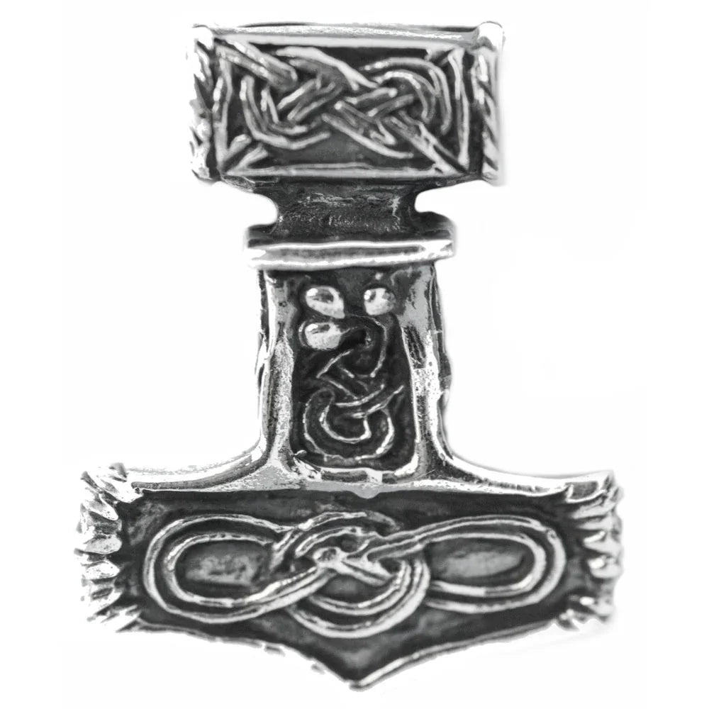 Thors Hammer Schmuck Anhänger 925er Silber - Thorhammer - 25x20mm