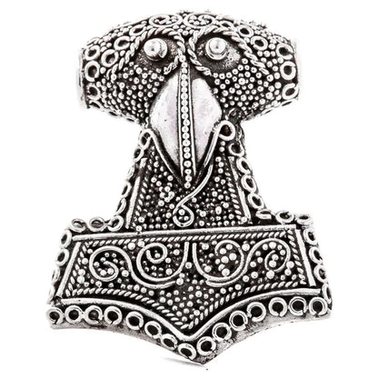 Anhänger Llyr Hammer 925er Silber - Thorhammer - 32x24mm