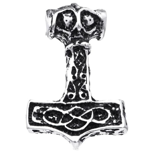 Thors Hammer Schmuck Anhänger 925er Silber - Thorhammer - 22x32mm