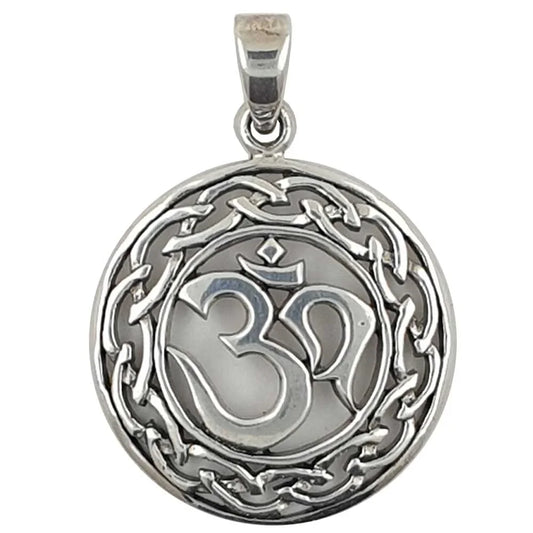 Om Aum Anhänger Schmuck - Om - Sanskrit 925er Silber