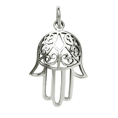 Hand der Fatima Schmuck Anhänger 925er Silber 27x13mm