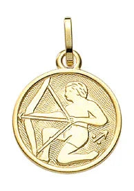 Anhänger Sternzeichen Schütze 333 - 8 kt Gelbgold
