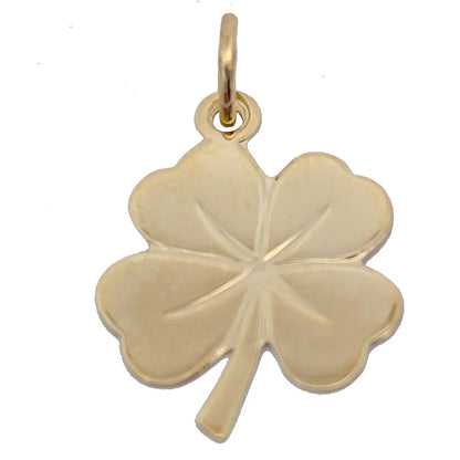 Gold Anhänger Kleeblatt  mit Goldkette massiv 333 - 8 Karat Gold