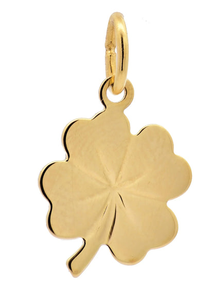Gold Anhänger Kleeblatt  mit Goldkette massiv 333 - 8 Karat Gold