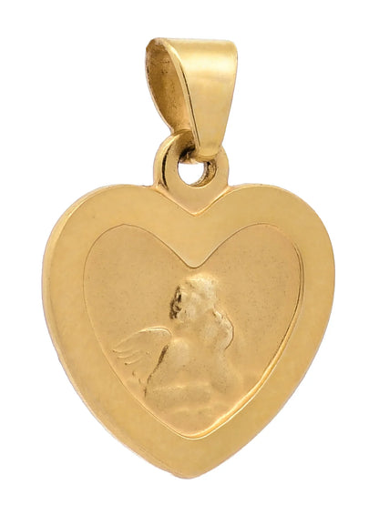 Kettenanhänger Gold Anhänger Medaille Amor  massiv 333 - 8 Karat Gold