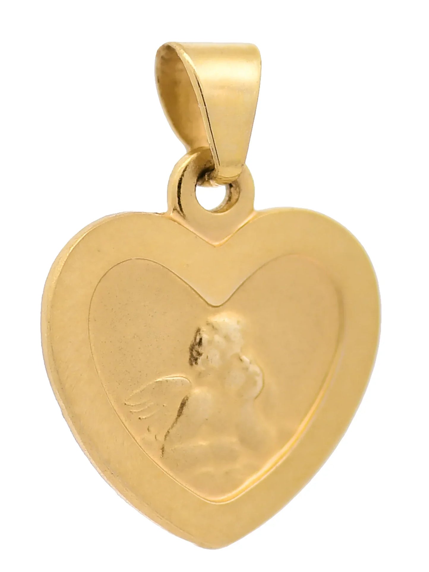 Kettenanhänger Gold Anhänger Medaille Amor  massiv 333 - 8 Karat Gold