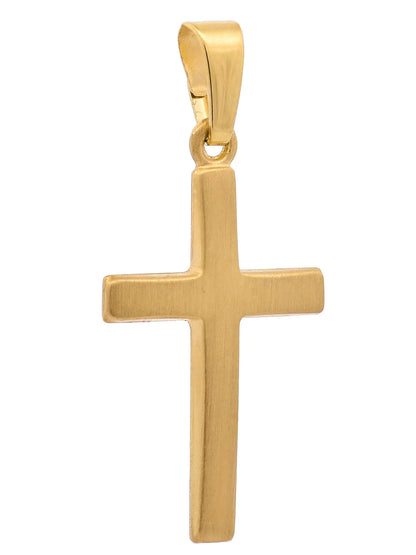 Kettenanhänger Gold Anhänger Kreuz  massiv 333 - 8 Karat Gold