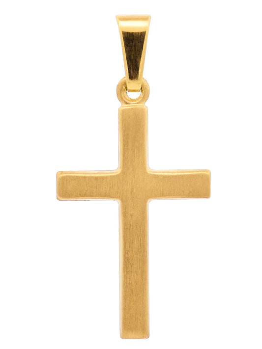 Kettenanhänger Gold Anhänger Kreuz  massiv 333 - 8 Karat Gold