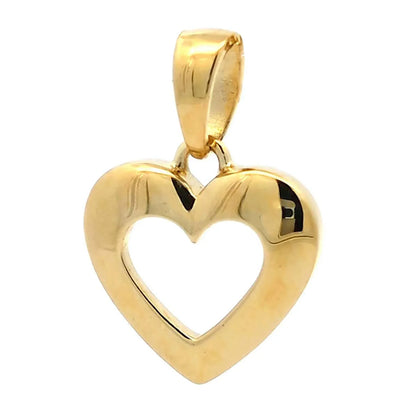 Gold Anhänger Herz  mit Goldkette massiv 333 - 8 Karat Gold