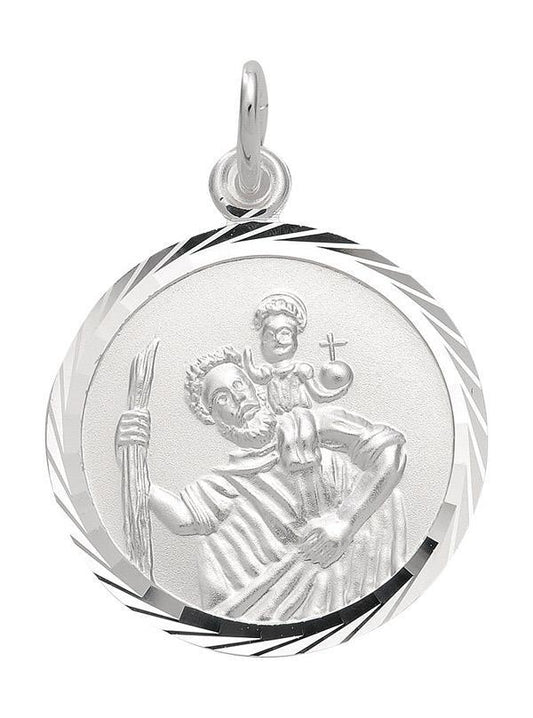 Anhänger Medaillen Christophorus 925 Silber