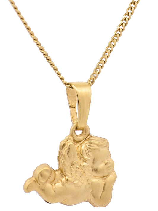 Anhänger Kettenanhänger mit Zirkonia  333 Gold mit verg. Silberkette