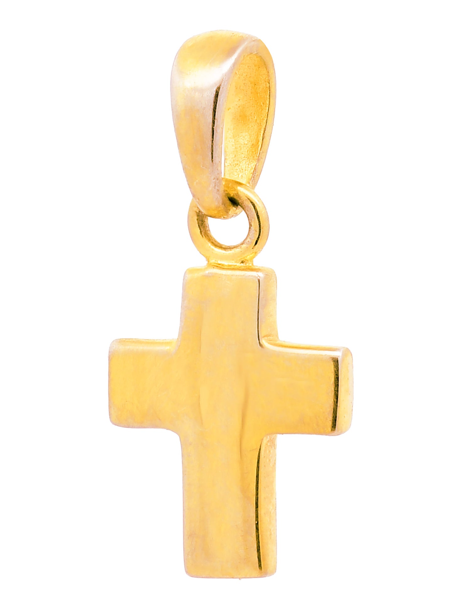 Anhänger Kreuz   925 Silber vergoldet mit verg. Silberkette