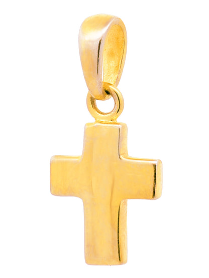 Anhänger Kreuz   925 Silber vergoldet mit verg. Silberkette