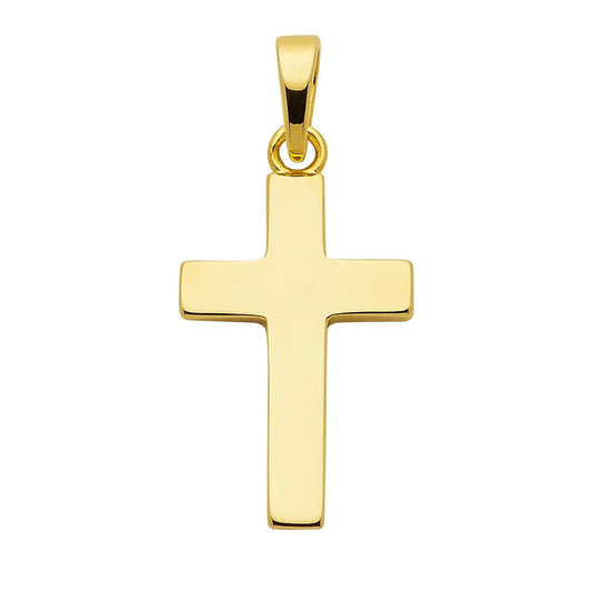 Anhänger Kreuz aus massiv 925 Sterlingsilber vergoldet