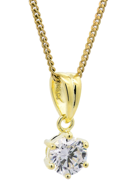 Anhänger Krappe  925 Sterlingsilber vergoldet mit verg. Silberkette