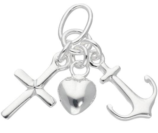 Anhänger  Glaube-Liebe-Hoffnung 925 Silber