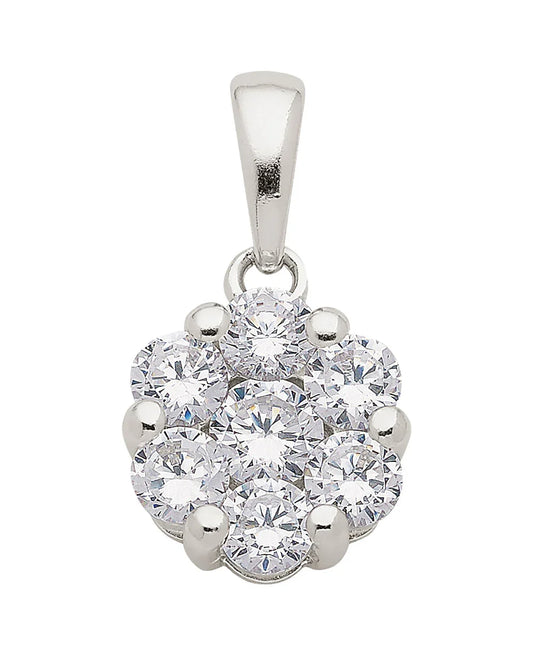 Anhänger aus Silber mit Zirkonia aus massiv 925 Sterlingsilber