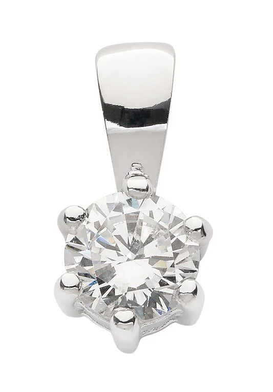 Anhänger  Krappenfassung 925 Silber mit Zirkonia