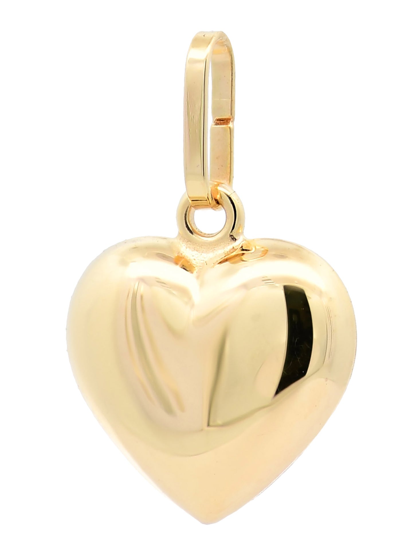 Gold Anhänger Herz  mit Goldkette massiv 333 - 8 Karat Gold