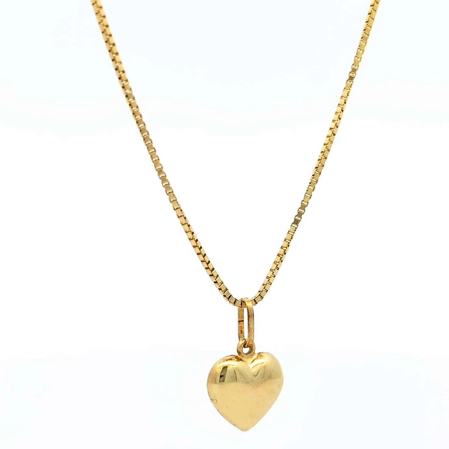Anhänger Herz mit massiver Venezianerkette 0,9 mm 333-8 Karat Gold Juw