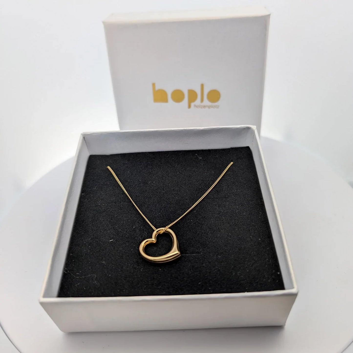 Gold Anhänger Swingheart  mit Goldkette massiv 333 - 8 Karat Gold